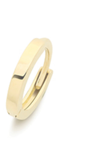 Single Solid Gold Tiny huggie