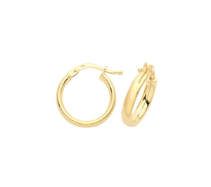 Solid Gold 12mm Chunky hoops