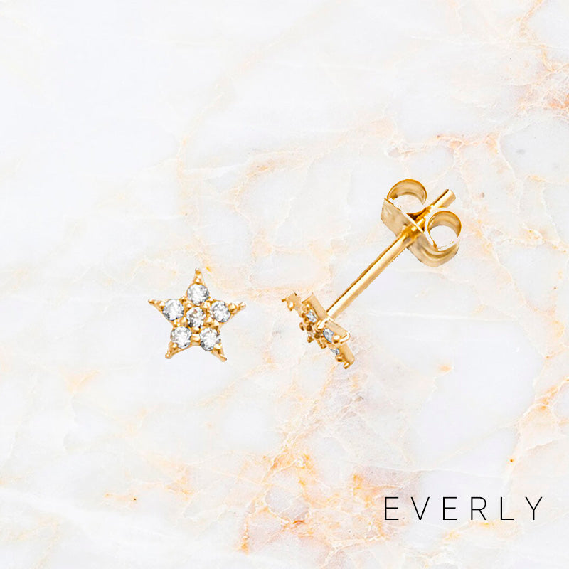 The Pave Star Studs