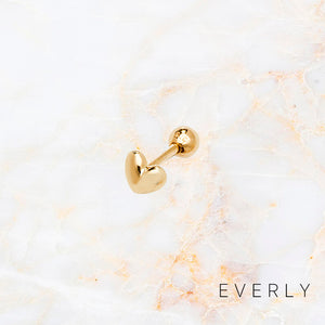 Domed Heart Stud