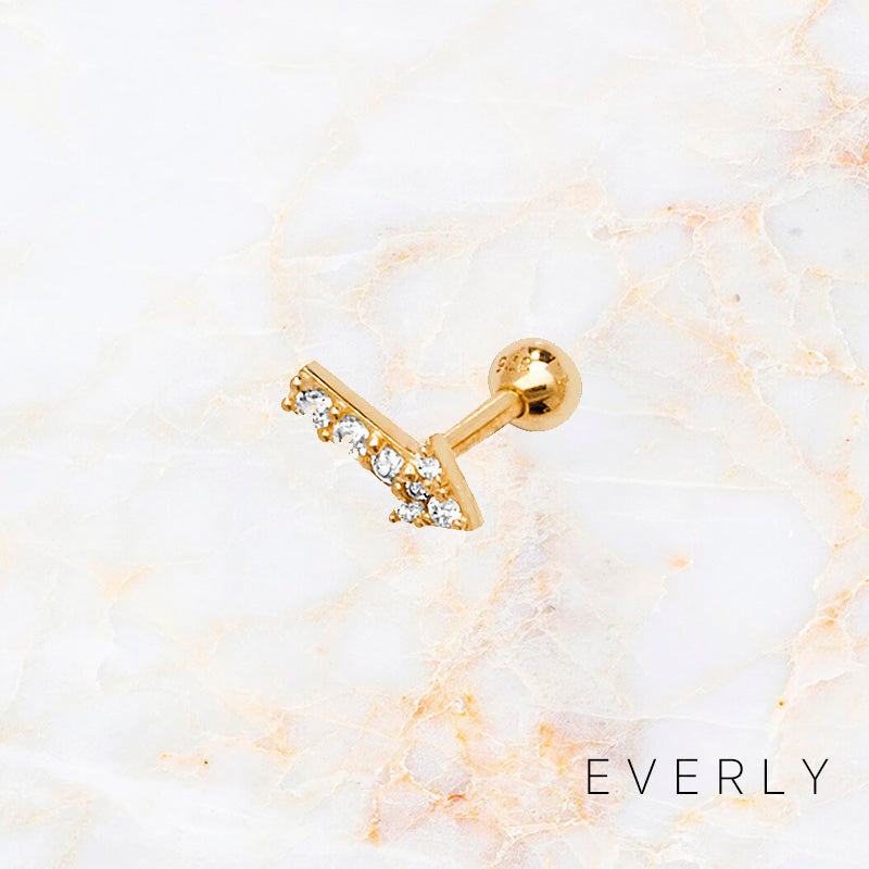 The Pave Arrow Stud