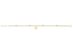 The chained disc bracelet