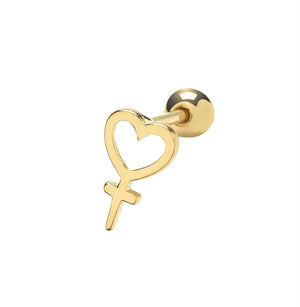 The open heart stud