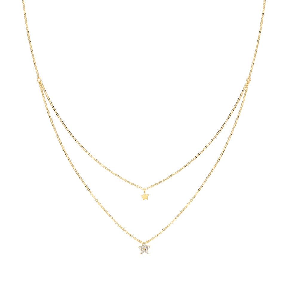 The Star Double Chain Necklace