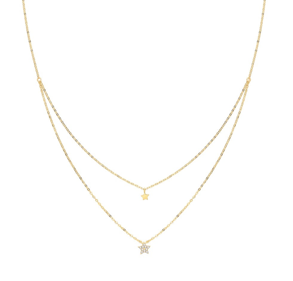 The Star Double Chain Necklace