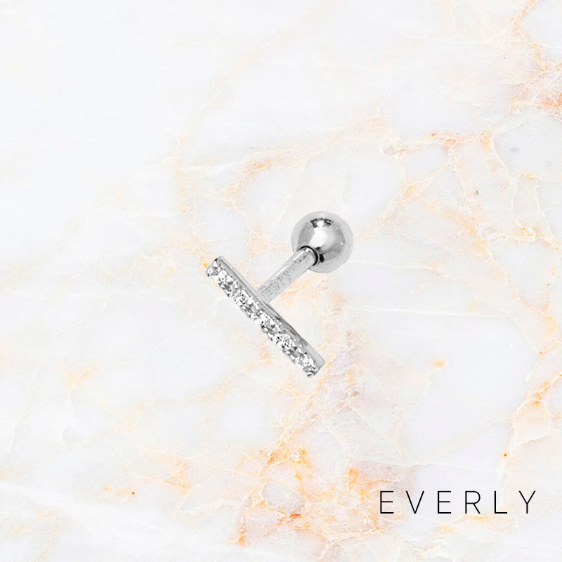 The White Bar Stud