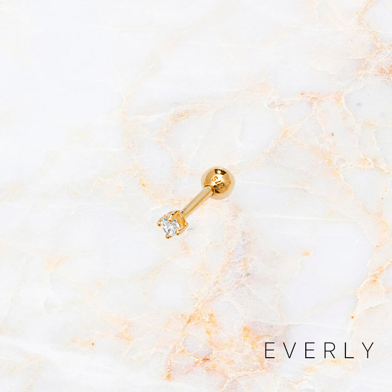 The Yellow Single Stone Stud