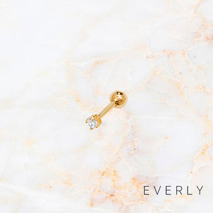 The Yellow Single Stone Stud